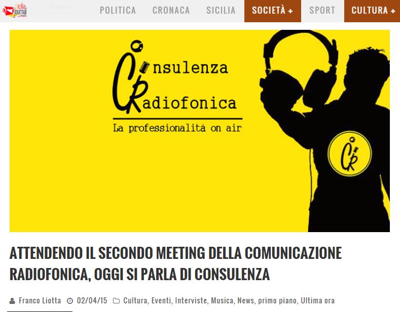 consulenza radiofonica sicilia journal