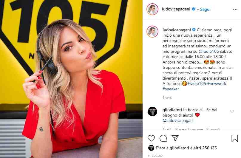 Ludovica Pagani social influencer